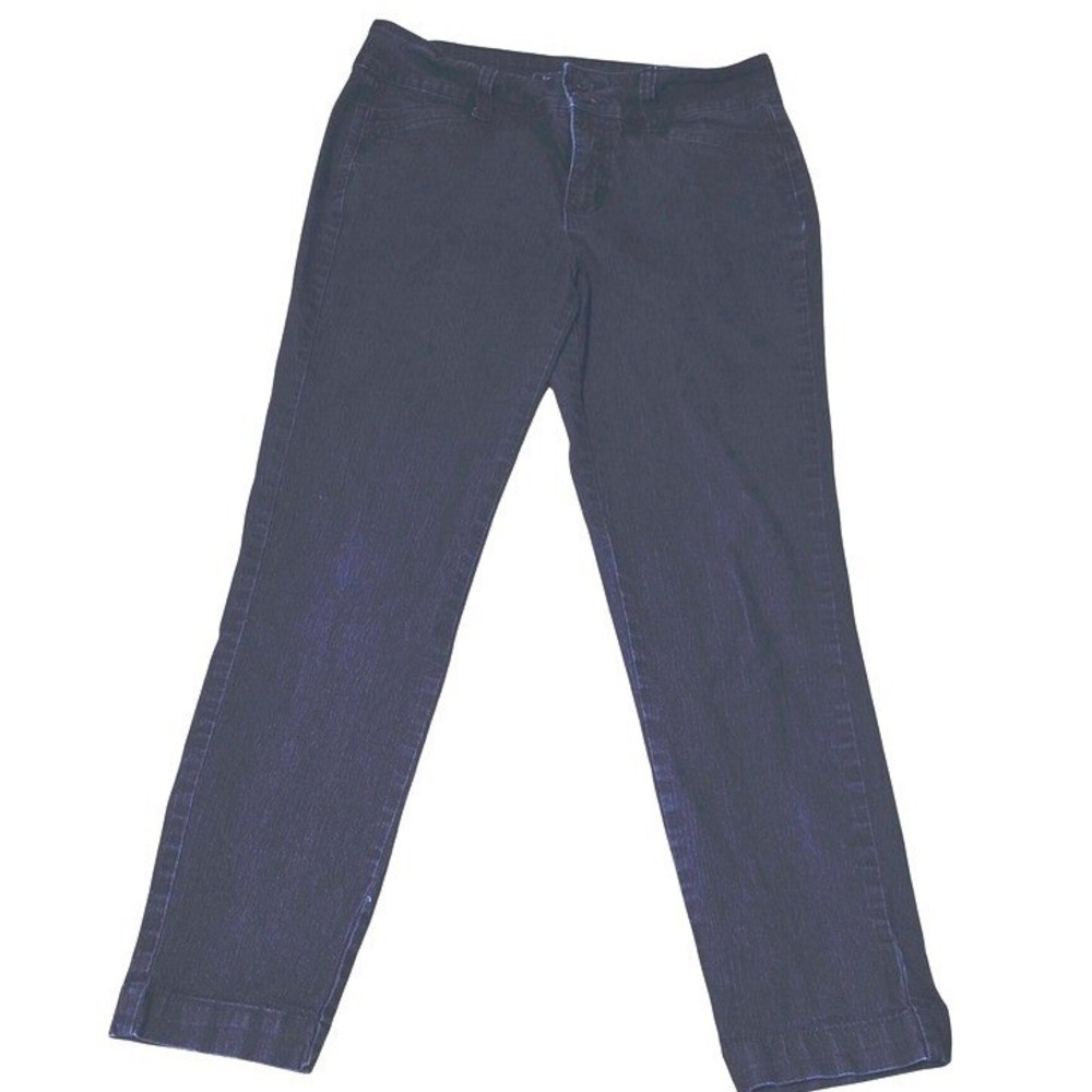 Charter Club Bristol Skinny Ankle Jeans Dark Indigo Blue Stretch Denim Pants 8